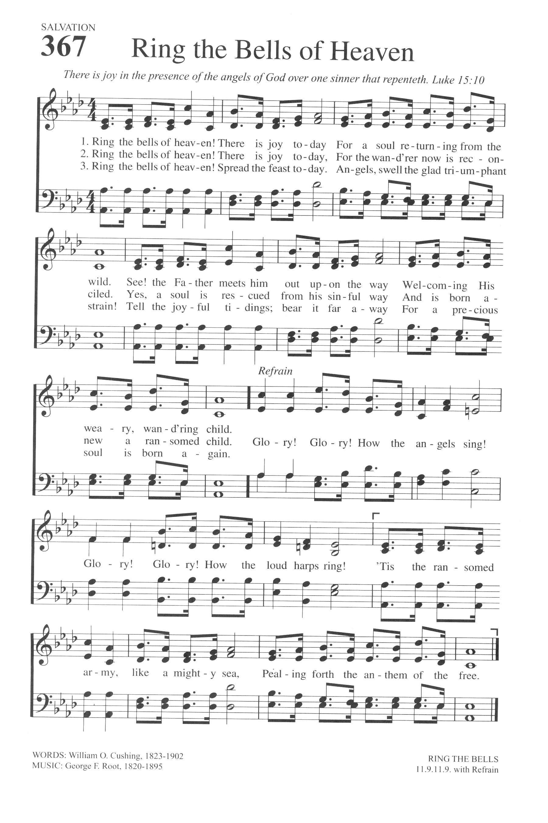 Hymn Sheet for Ring the Bells of Heaven