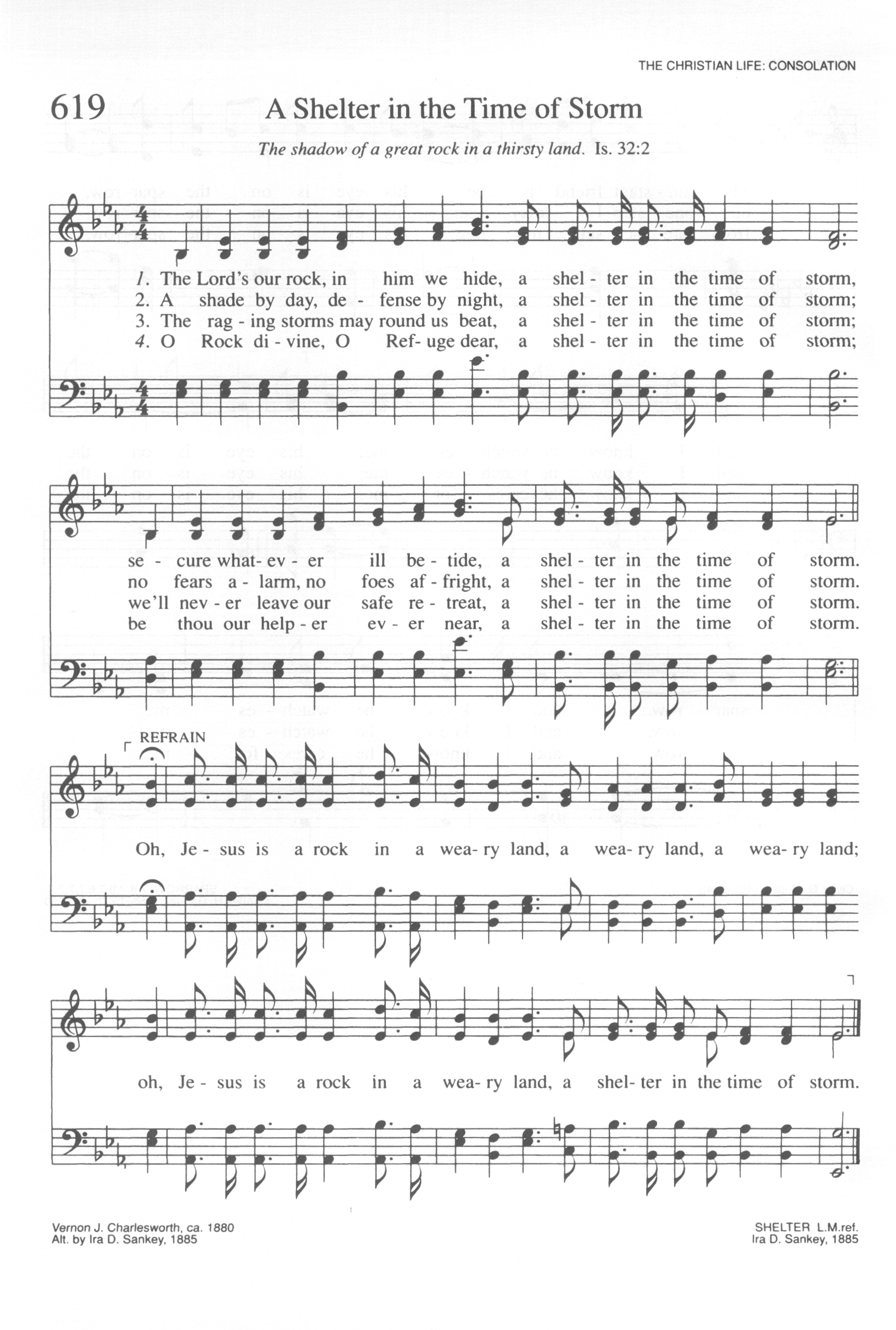 Hymn Sheet for A Shelter In The Time Of Storm