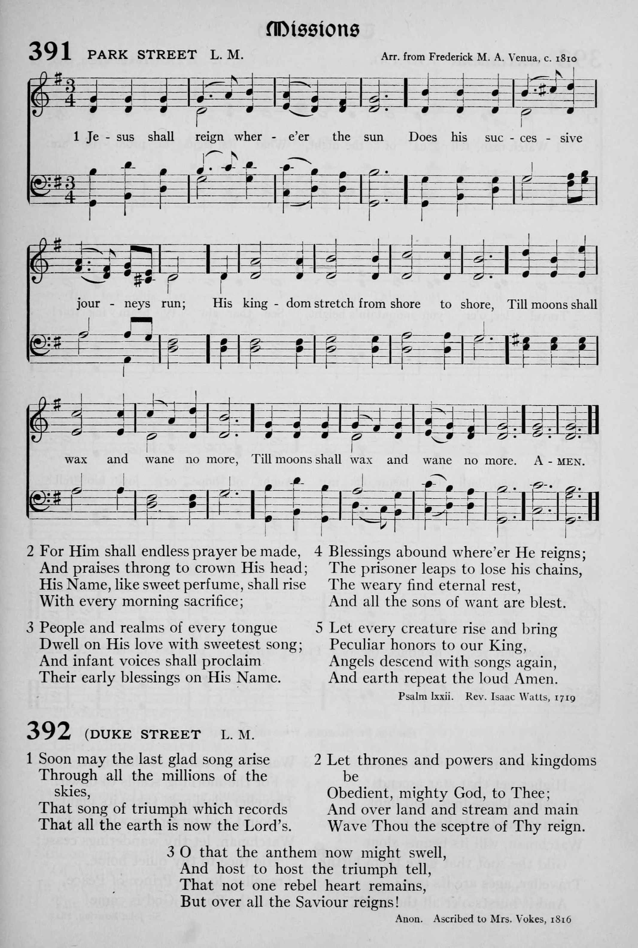 Hymn Sheet for A Song of Triumph