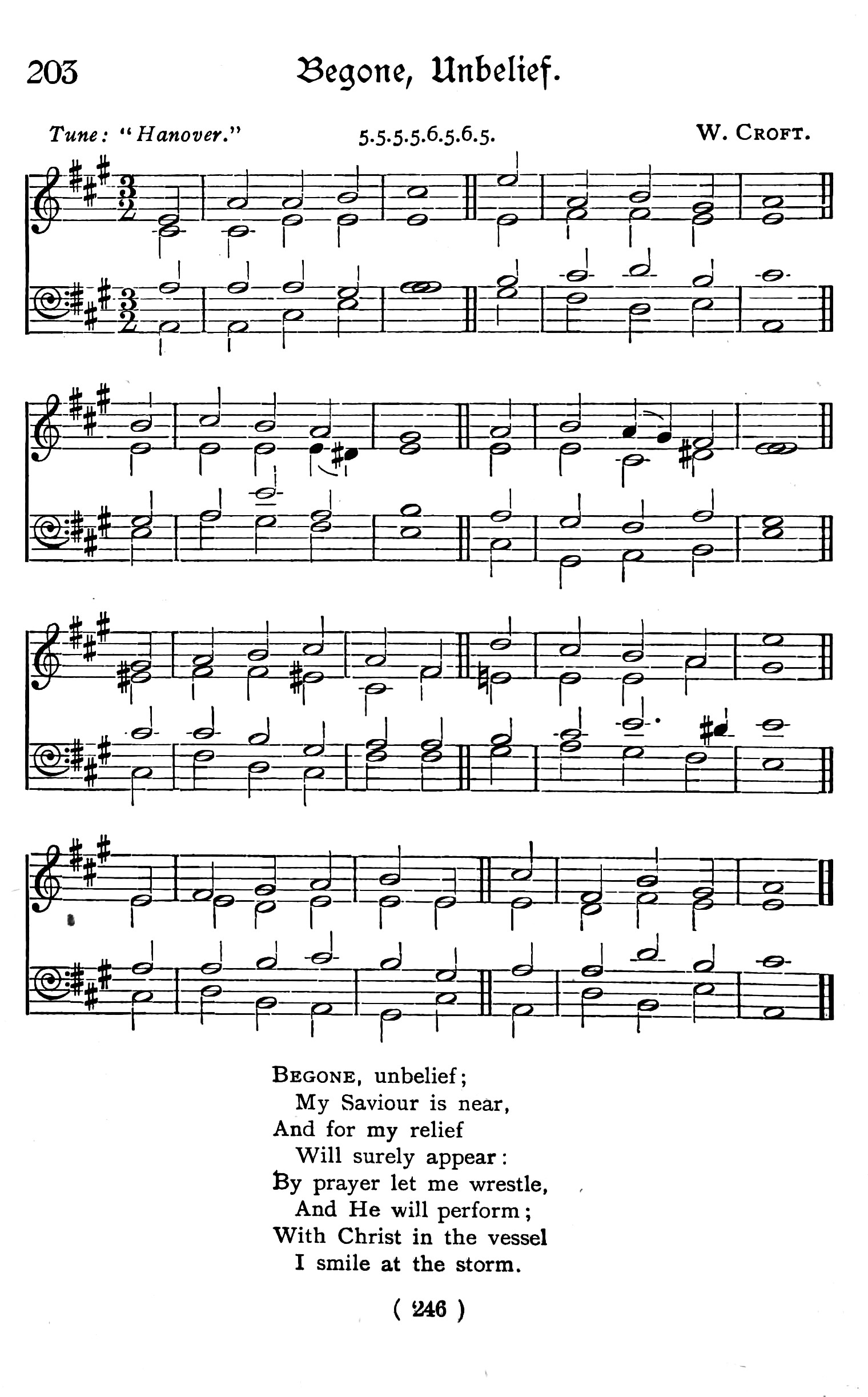 Hymn Sheet for I Will Trust and Not Be Afraid