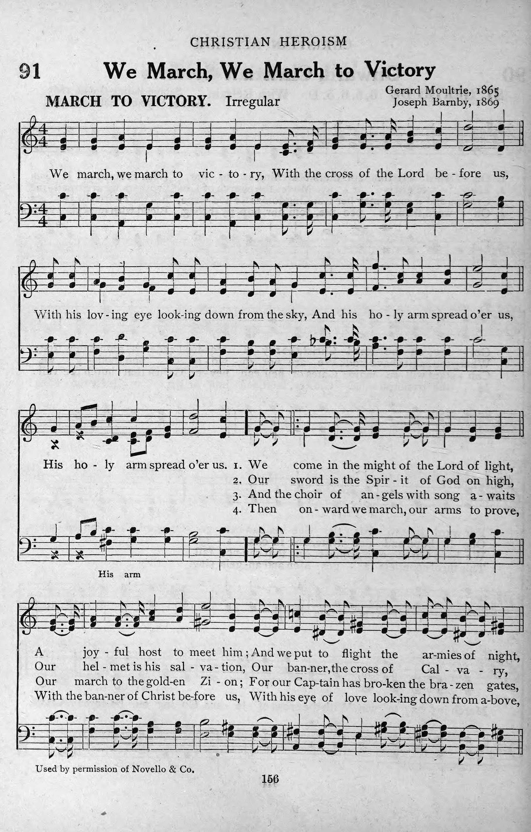 Hymn Sheet for We Come in the Might of the Lord of Light